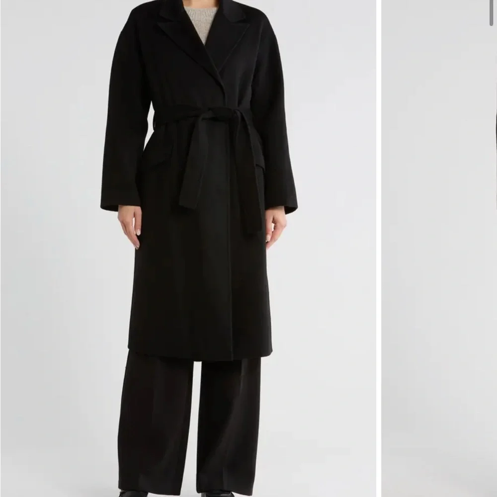 Theory Wool Robe Coat - Picture 1 of 4
